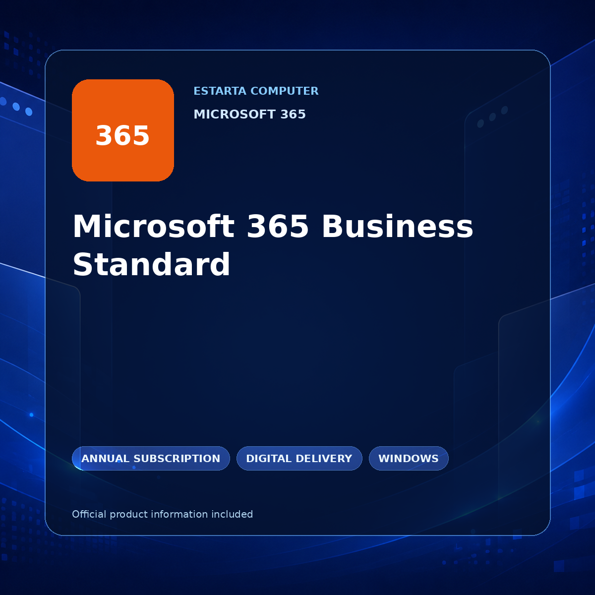 Microsoft 365 Business Standard – digital software product image