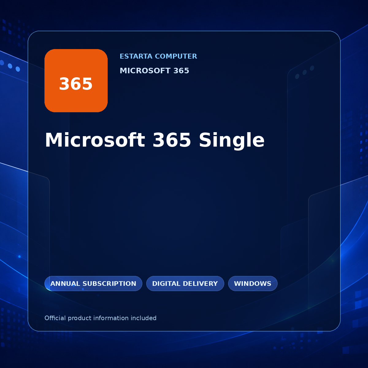 Microsoft 365 Single – digital software product image