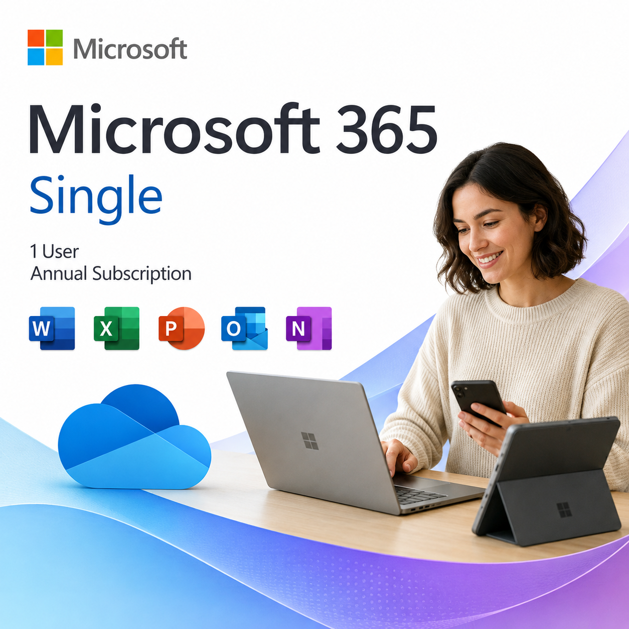 Microsoft 365 Single – English product image