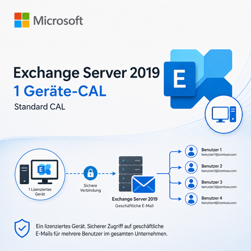 Microsoft Exchange Server 2019 Standard – 1 Device CAL