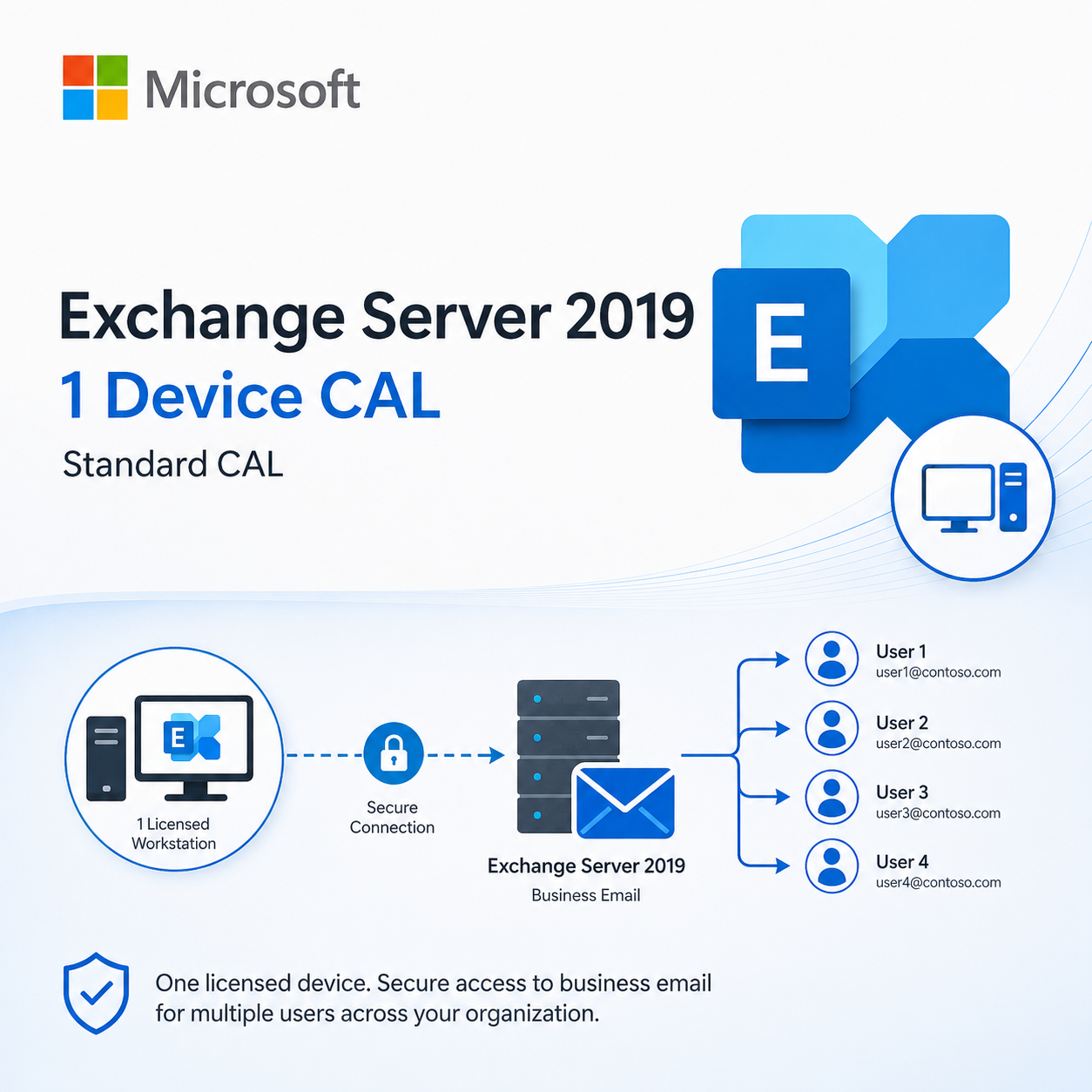Microsoft Exchange Server 2019 Standard one Device CAL