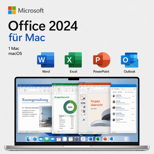 Microsoft Office 2024 for Mac – Word, Excel, PowerPoint & Outlook