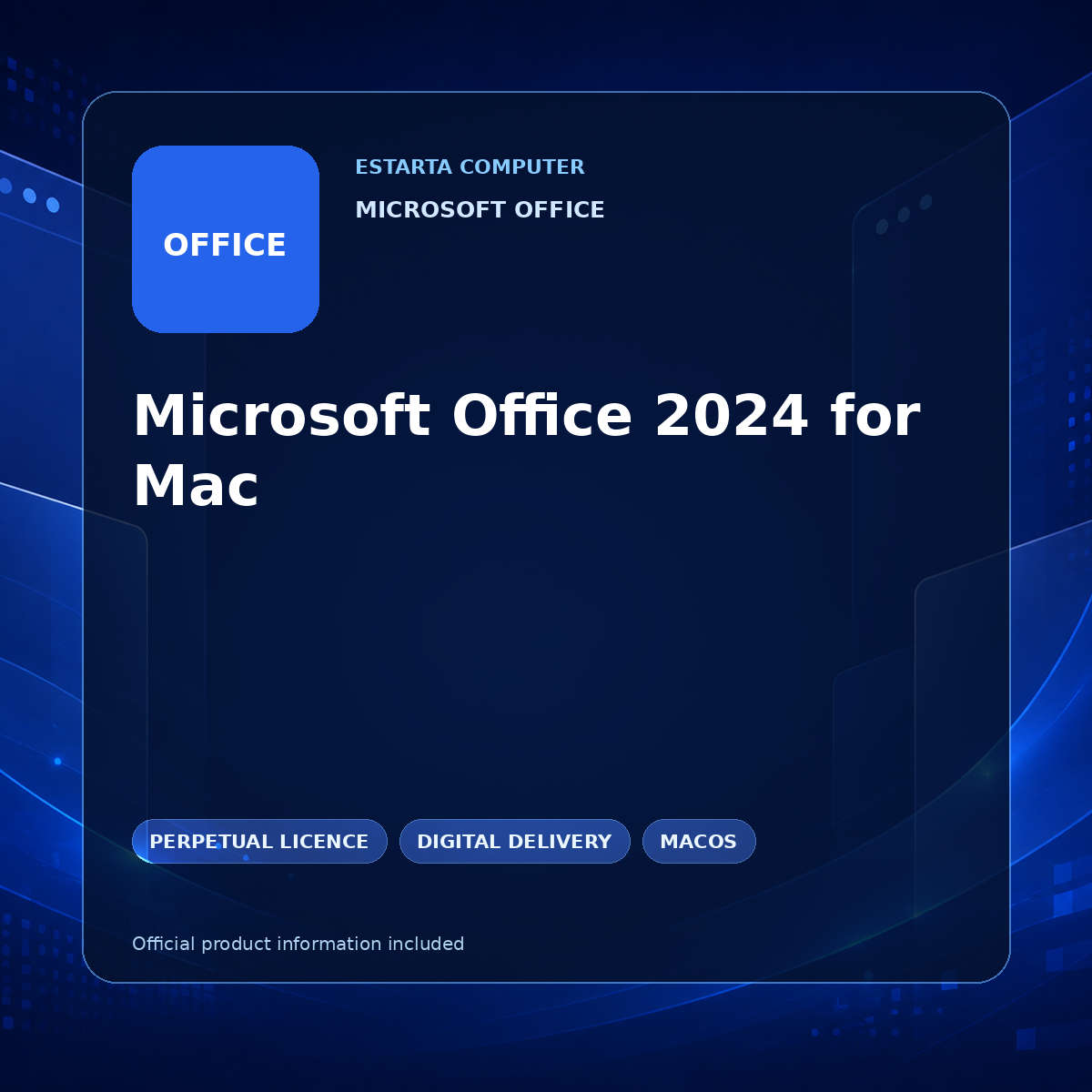 Microsoft Office 2024 for Mac – digital software product image