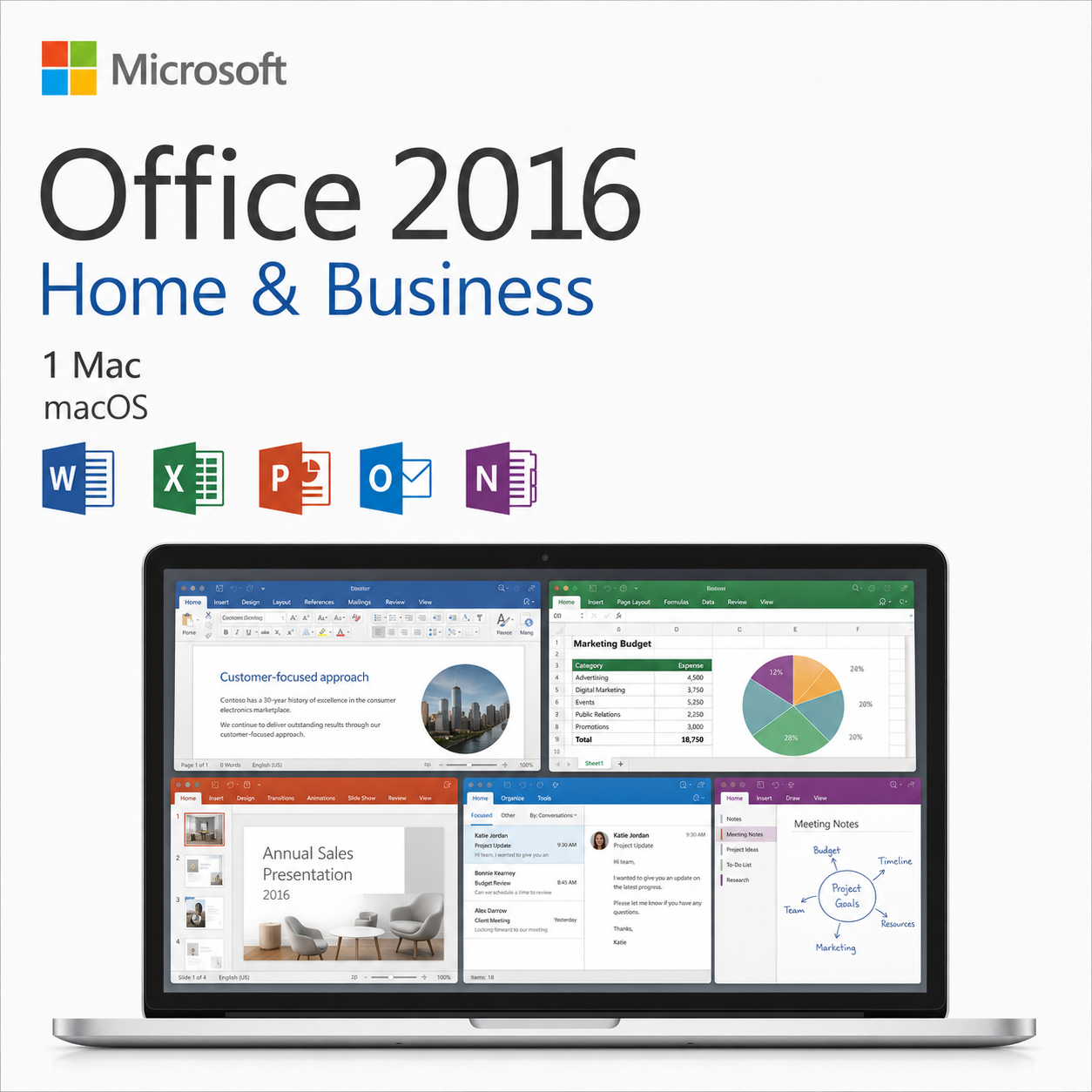 Microsoft Office Home and Business 2016 for Mac