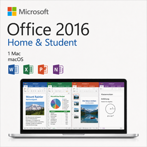Microsoft Office 2016 Home & Student für Mac