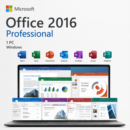Microsoft Office 2016 Professional für Windows