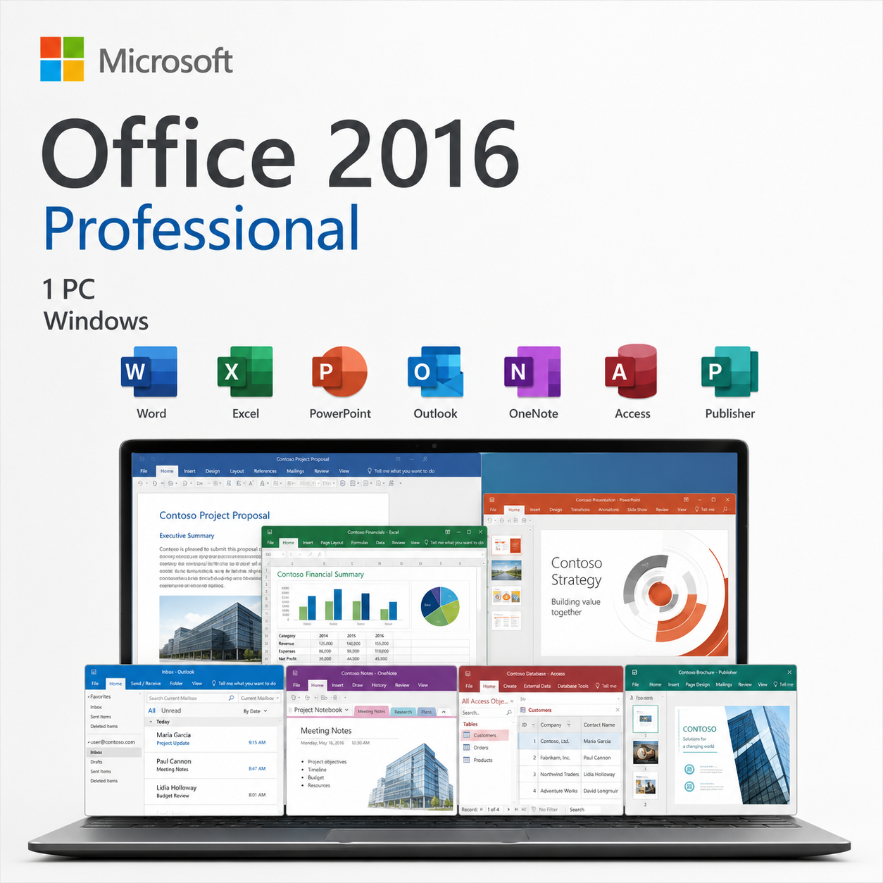 Microsoft Office Professional 2016 for Windows