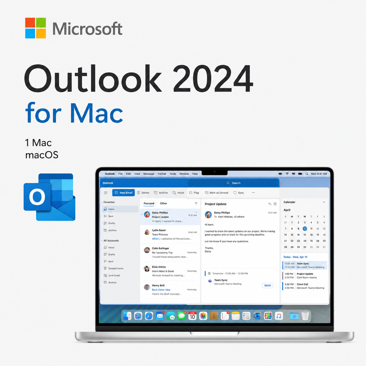 Microsoft Outlook 2024 for Mac – English product image