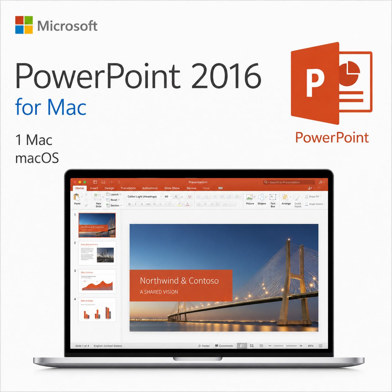 Microsoft PowerPoint 2016 for Mac