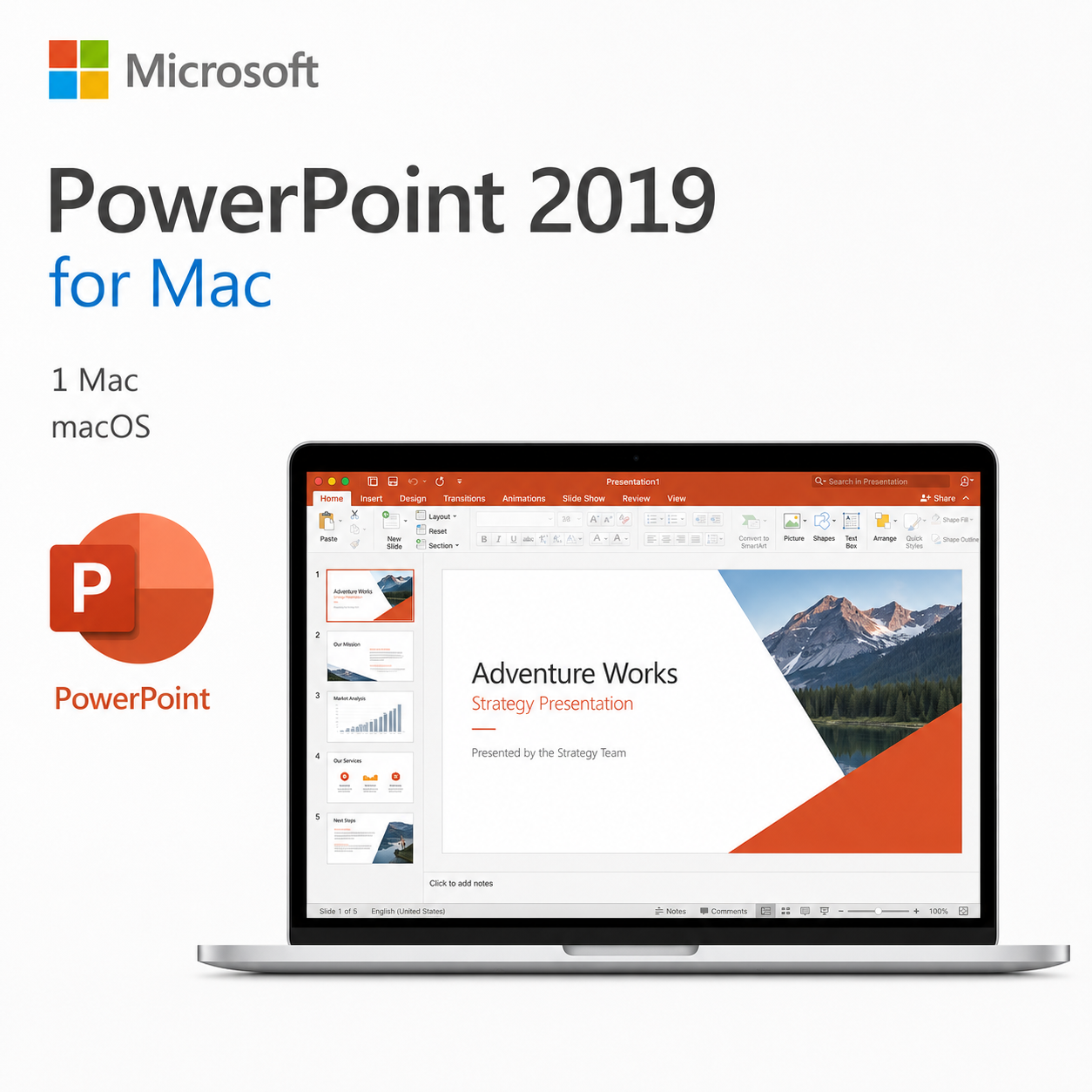 Microsoft PowerPoint 2019 for Mac