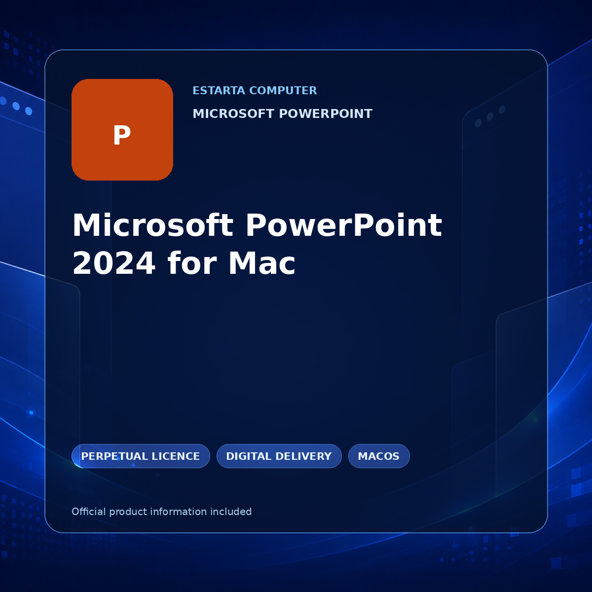 Microsoft PowerPoint 2024 for Mac – digital software product image