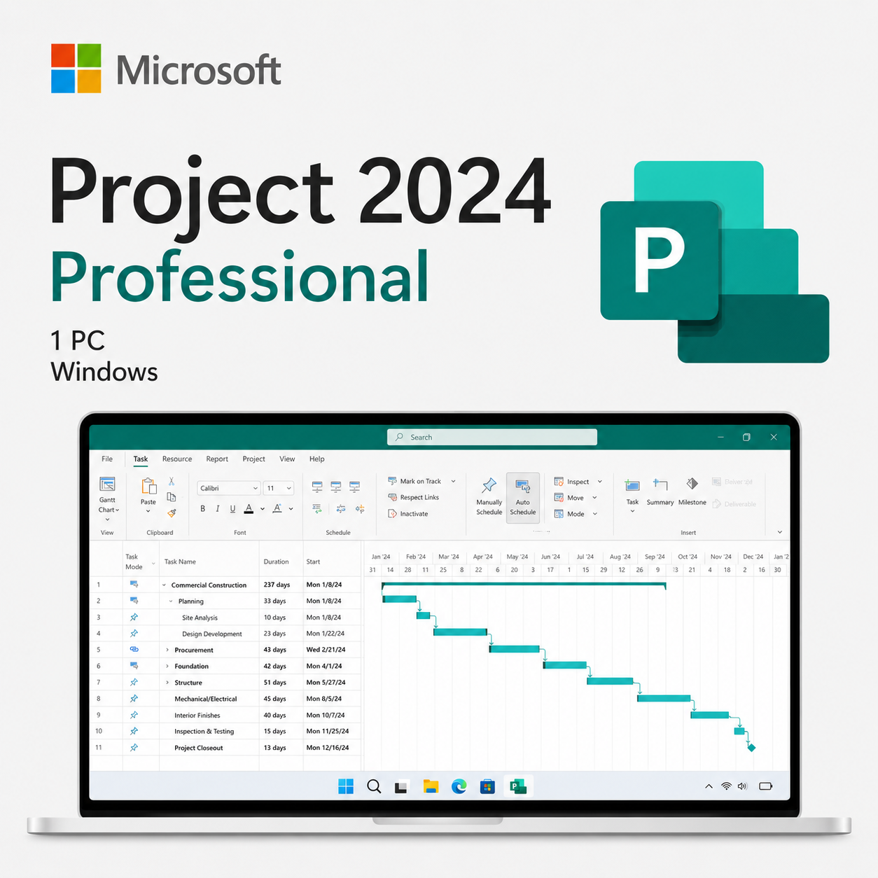 Microsoft Project 2024 Professional – English product image