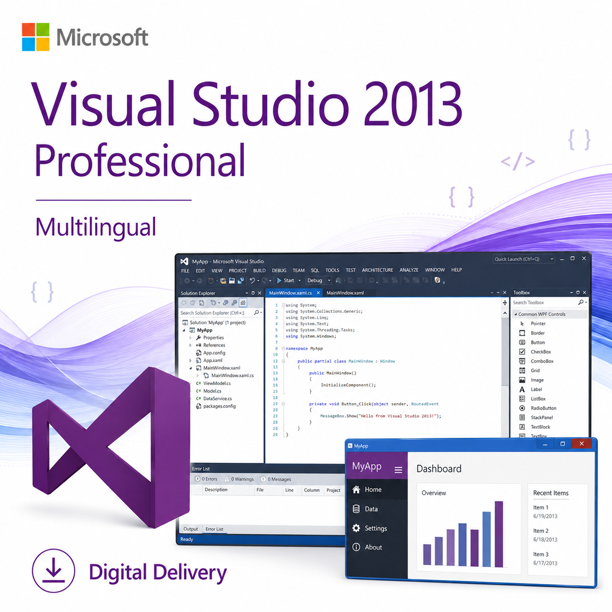 Microsoft Visual Studio 2013 Professional – English product image