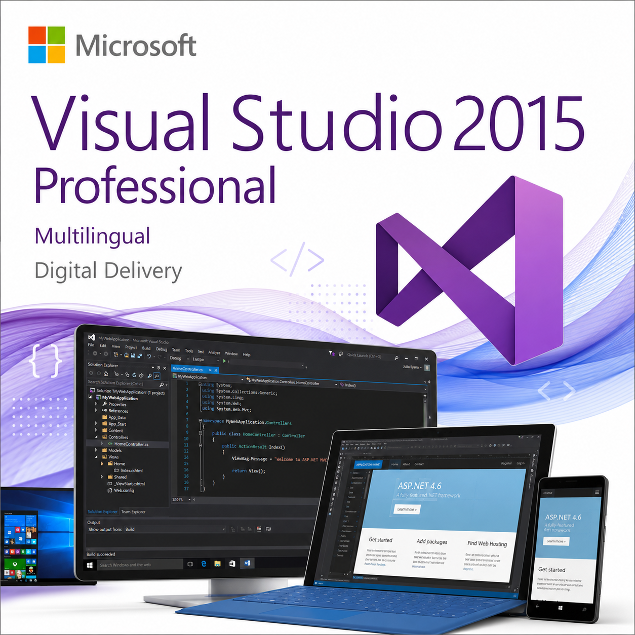 Microsoft Visual Studio 2015 Professional – English product image
