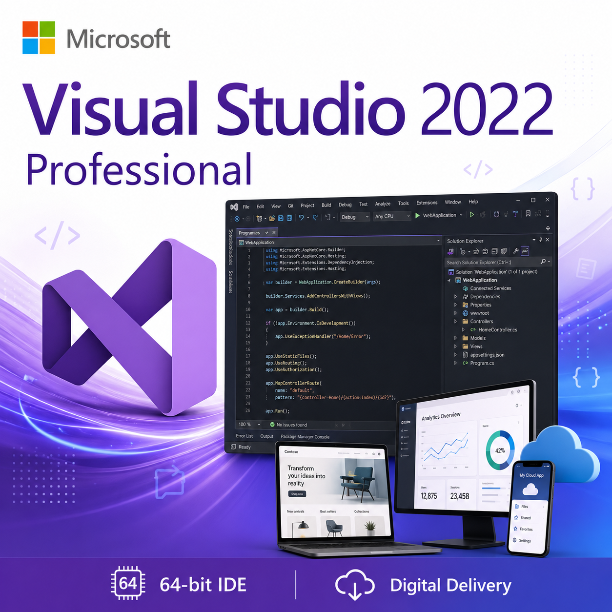 Microsoft Visual Studio 2022 Professional – English product image