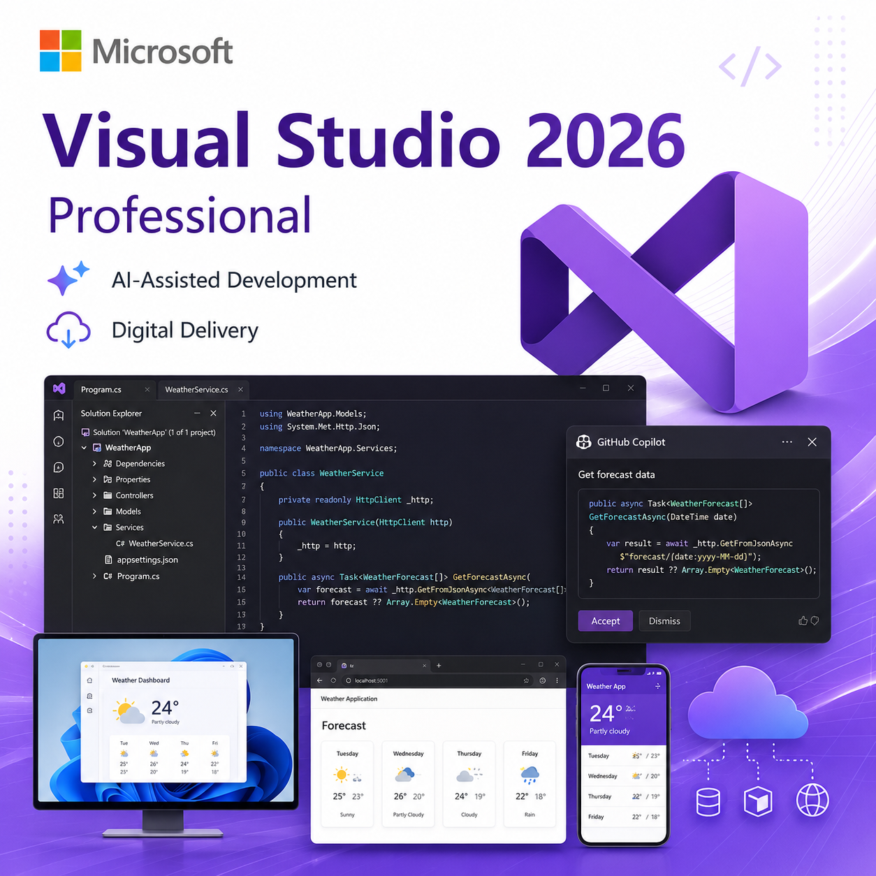 Microsoft Visual Studio 2026 Professional – English product image