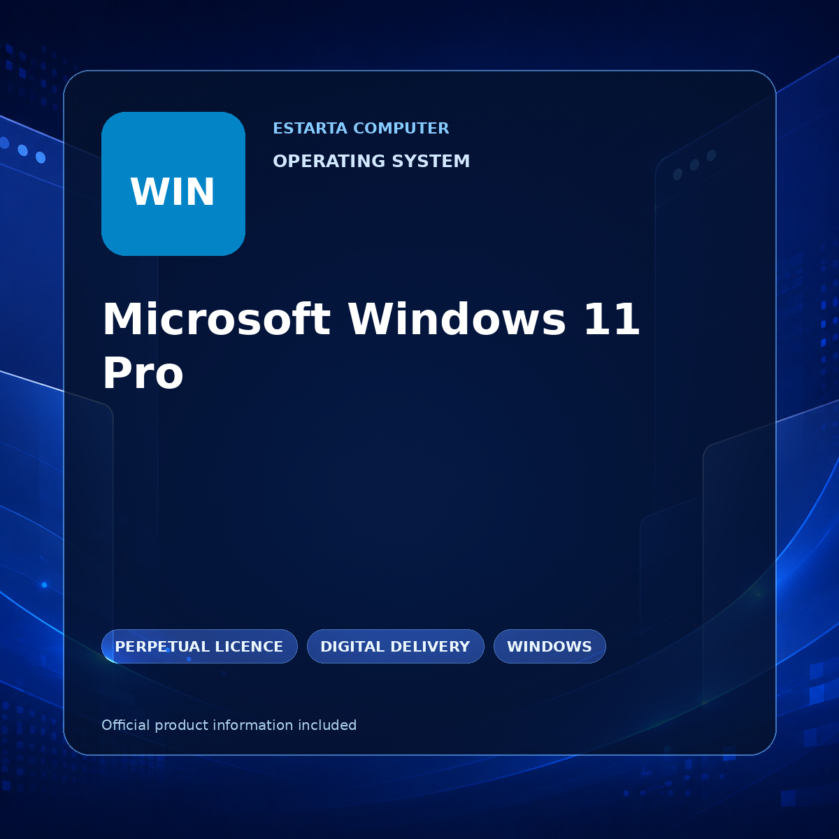 Microsoft Windows 11 Pro – digital software product image