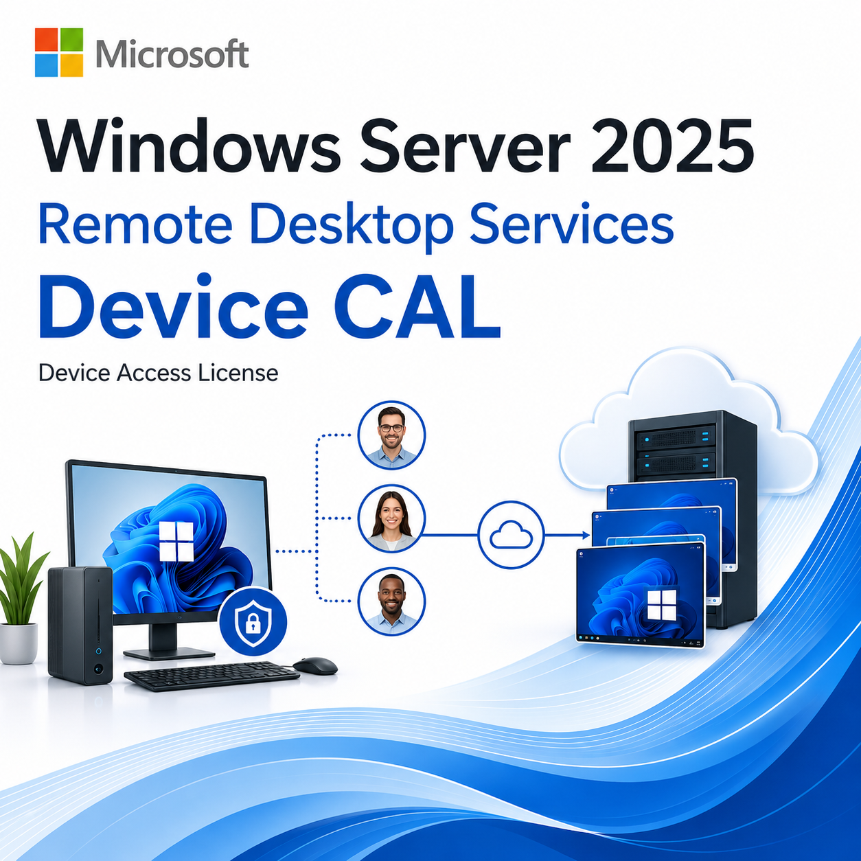 Windows Server 2025 Remote Desktop Services Device CAL – English product image