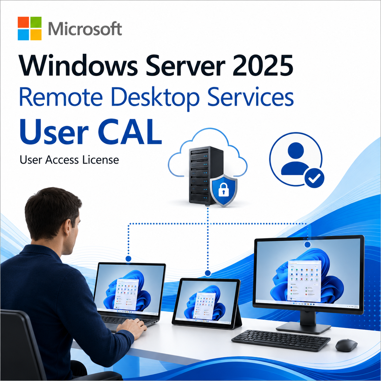Windows Server 2025 Remote Desktop Services User CAL – English product image