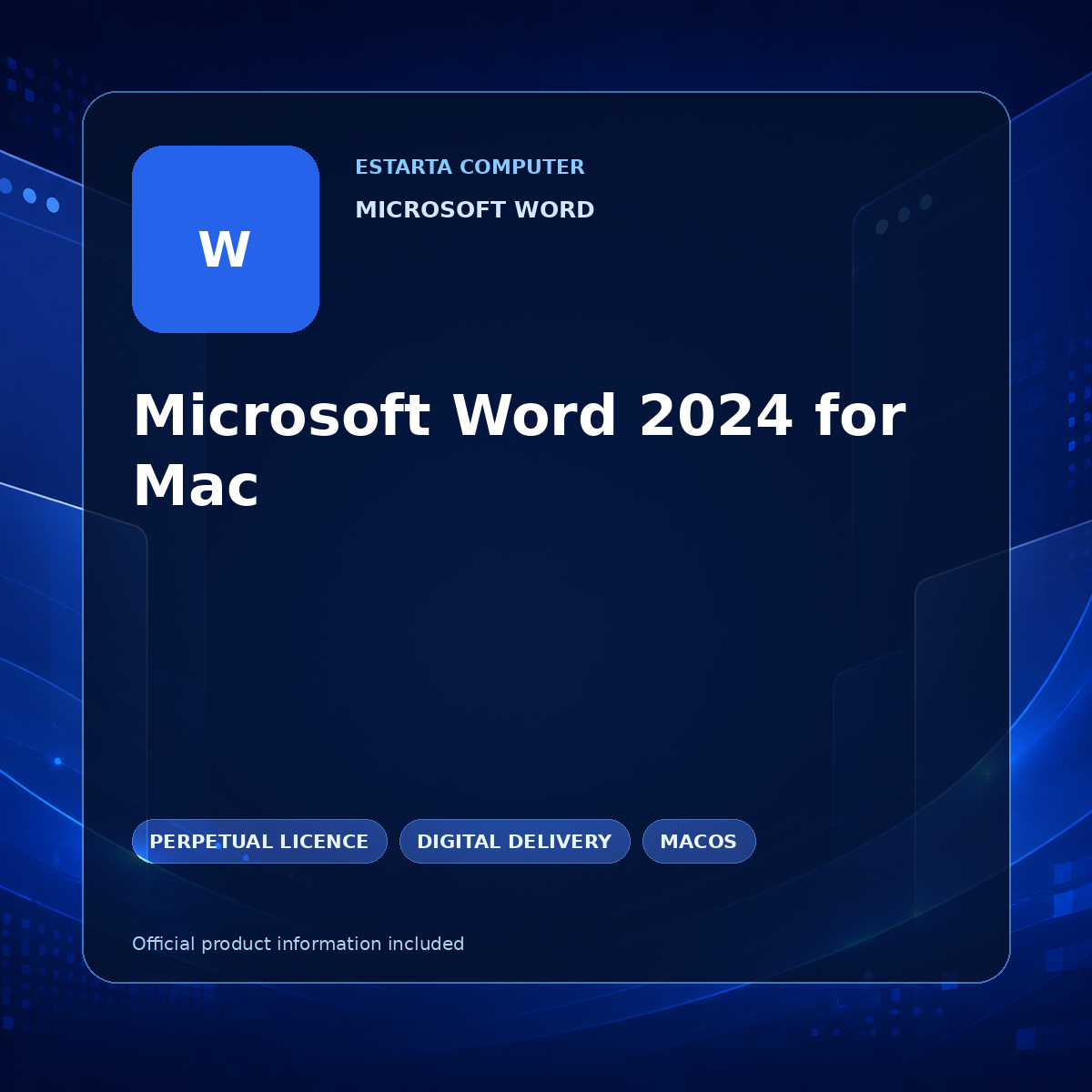 Microsoft Word 2024 for Mac – digital software product image