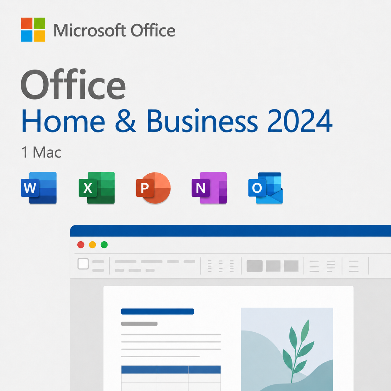 Microsoft Office 2024 Home and Business Mac