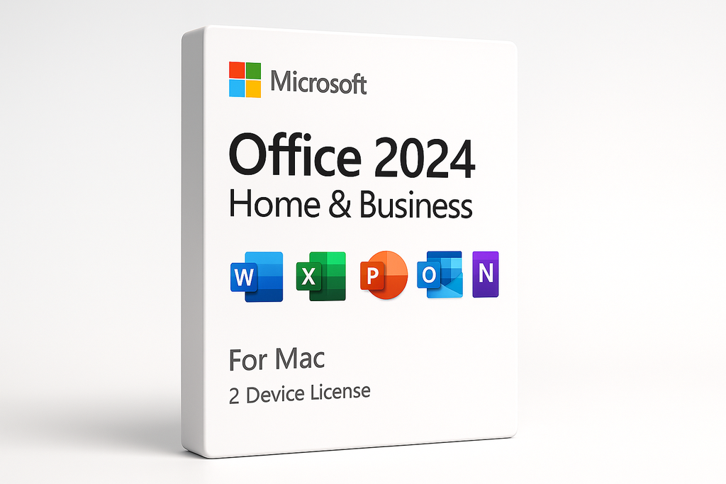 product image for Microsoft Office 2024 Home and Business for Mac, include word, excel, powerpoint, outlook, onenote, for 2 Macs